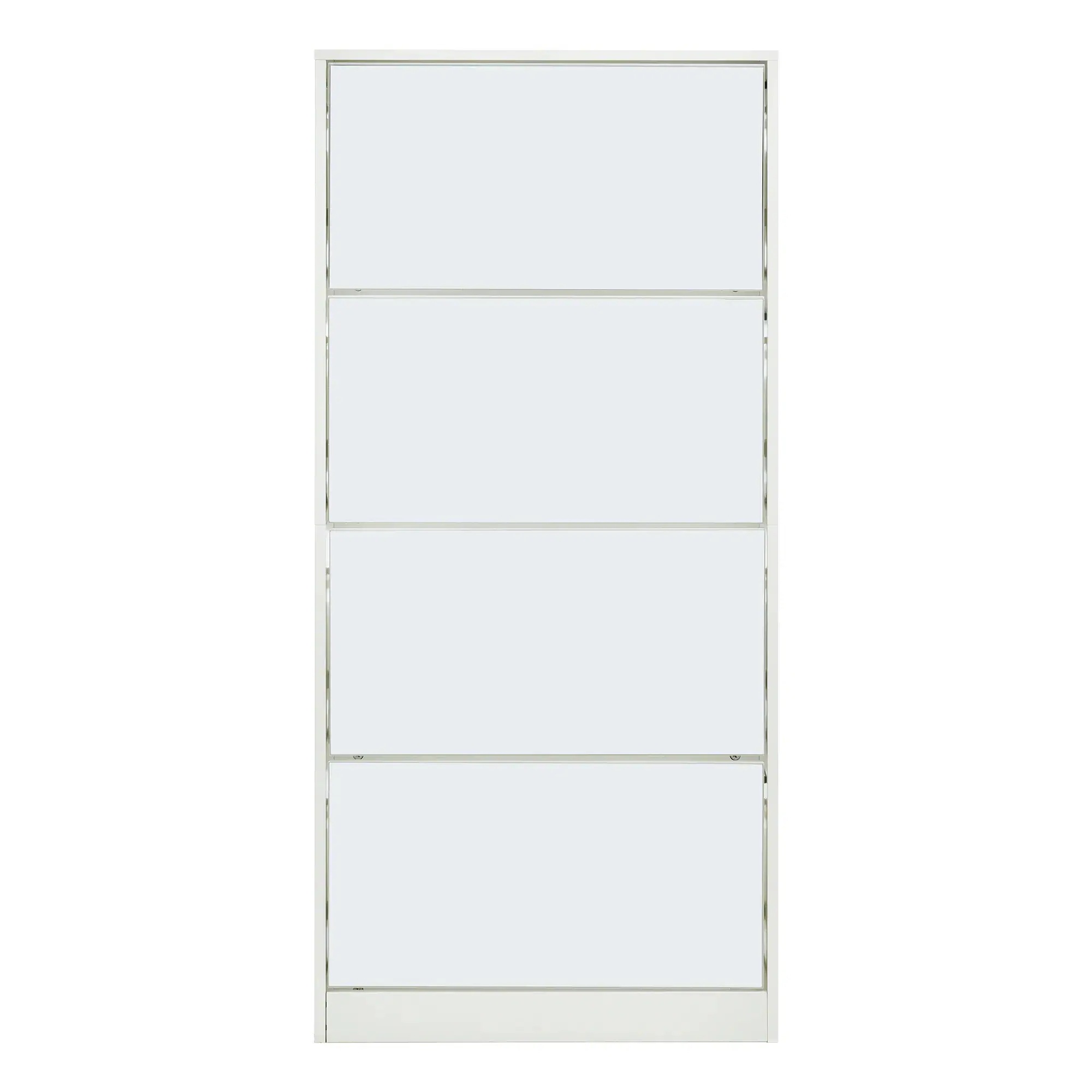 ホワイト 薄型 4段 シューズラック スリム シューズボックス 靴箱 下駄箱 ホワイト 薄型 4段 シューズラック スリム シューズボックス 靴箱 下駄