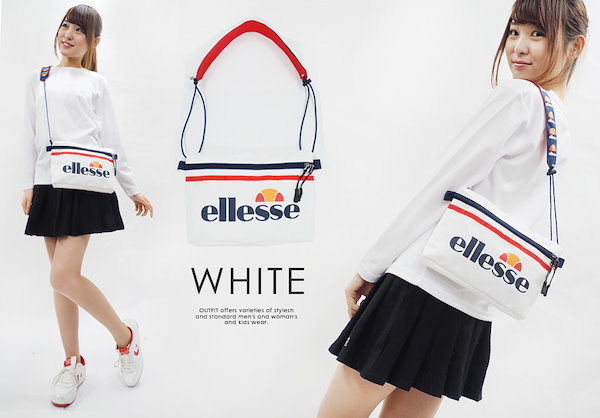 ellesse エレッセ サコッシュ レディース ミニ ポーチ ポシェット バッグインバッグ サブバッグ ショルダー 斜めがけ 大人 可愛い 学生  通学 通勤 旅行 スポーツ