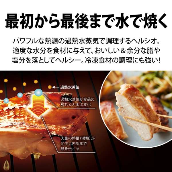 ウォーターオーブンレンジ 30L フラット HEALSIO(ヘルシオ) ダークメタル AX-RS1B-H ウォーターオーブンレンジ 30L フラット HEALSIO(ヘルシオ) ダークメタル AX-RS1B-H