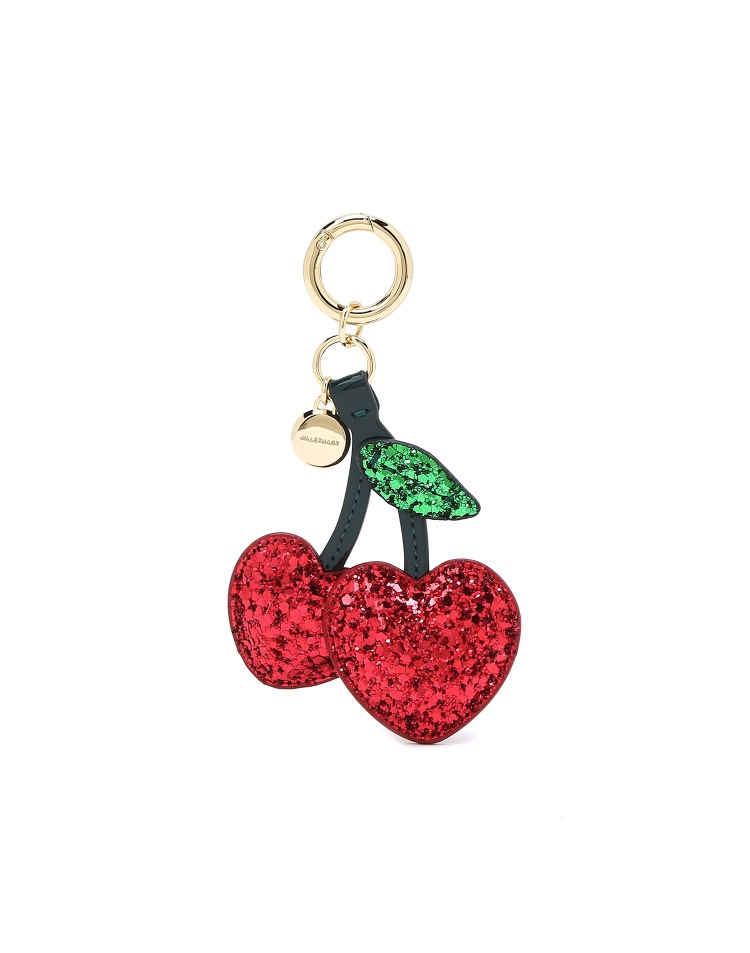[23FW] [Charm] Cherry Sequin Leather Keyring 2色 バッグ装飾 新商品 韓国ブランド 韓国人気 韓国ファッション 学生 贈り物 ストリートファッション カ