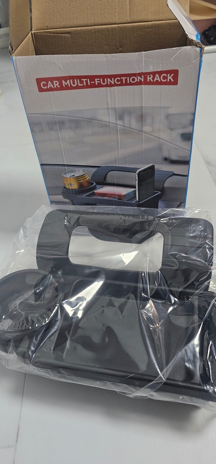 車両用 マルチ カップホルダー サイドドア ウィンドウ 電話 スタンド 車両のための掛け 保存 棚 プラスチック 物資 多機能 自動車