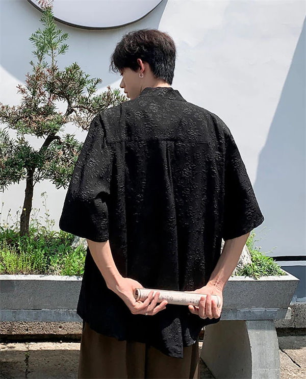 Qoo10] チャイナ服 メンズ シャツ チャイナシャ