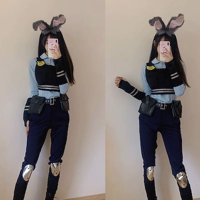 ズートピア ジュディ コスプレセット コスプレ 衣装 コスプレ衣装 ズートピア ジュディ ウサギ 全
