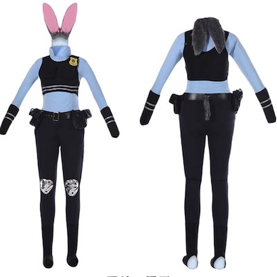 ズートピア ジュディ コスプレ ジュディ コスプレ ズートピア うさぎ耳 しっぽつき Mサイズ