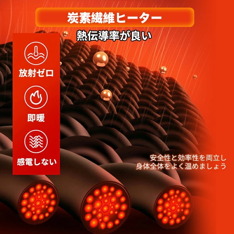 【厳選人気挑战最安值】ヒーターベスト 電熱ベスト ヒーター バッテリー付き 3秒速暖 中綿 USB給電 洗える 三段階調温 軽量 冷え性 メンズ レーディス 電熱ウェア S4XL インナー バイクウ