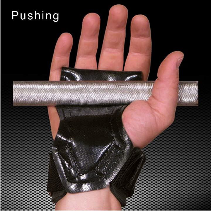 PRO パワーグリップ 筋力トレーニング・リストラップ(Black/黒, SM:15.6-18.0cm)