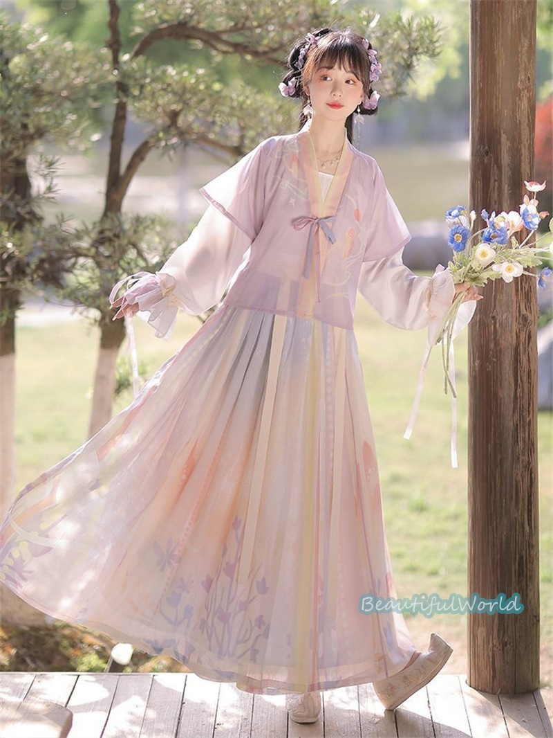 中華服 唐装漢服 漢服ドレス　コスプレ チャイナドレス中国古代衣装 漢服仙女 漢服 チャイナ服 ワンピース コスプレ 中国古代衣装 女性 ロングドレス 刺繍 ス