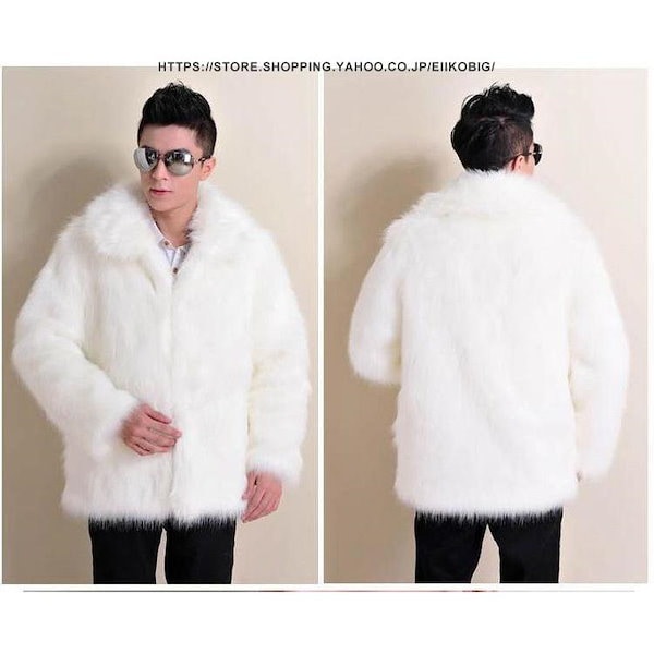 Qoo10] 新品 大人気 秋冬 メンズ ファーコート