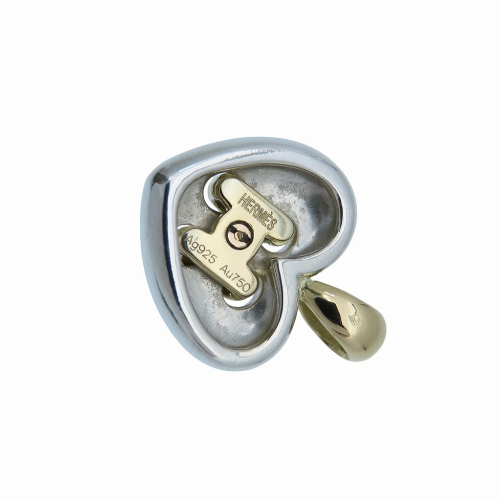 美品 オランプ ハート ペンダントトップ K18イエローゴールド/シルバー925 ゴールド 0087【中古】 レディース 美品 オランプ ハート ペンダントトップ K18イエローゴールド/シルバー925 ゴールド 0087【中古】 レディース