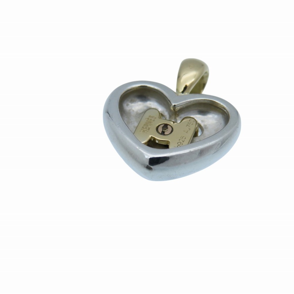 美品 オランプ ハート ペンダントトップ K18イエローゴールド/シルバー925 ゴールド 0087【中古】 レディース 美品 オランプ ハート ペンダントトップ K18イエローゴールド/シルバー925 ゴールド 0087【中古】 レディース