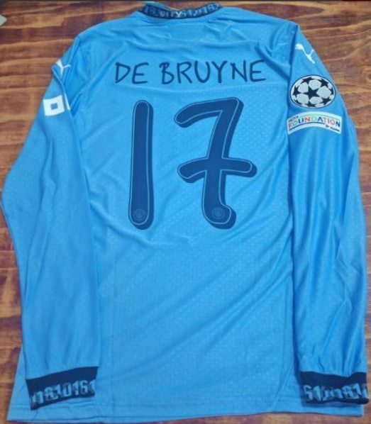 23/24 マンチェスター・シティ アウェイ17番 デ・ブライネ長袖ユニフォーム