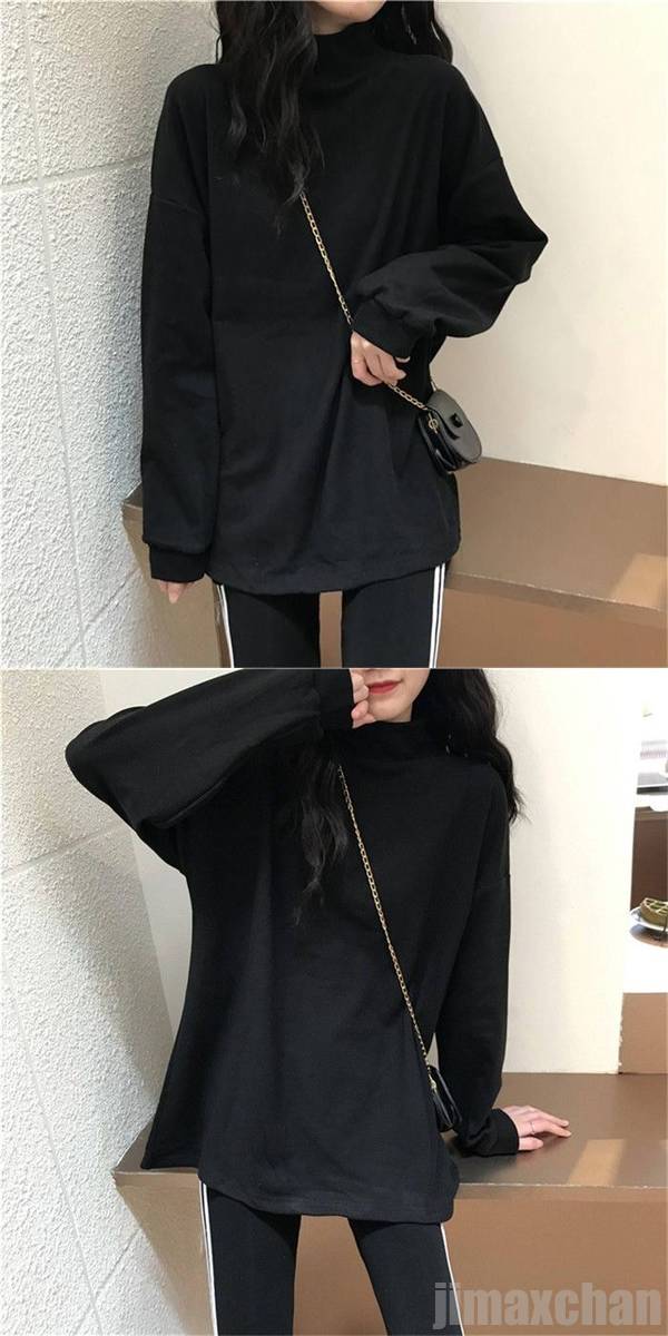 カットソー シャツ 長袖 トップス ソフトニット ハイネック レディース 4色 春 夏 秋 冬 インナー シンプル 無地 着痩せ ファッション おしゃれ M/L/XL ふんわり