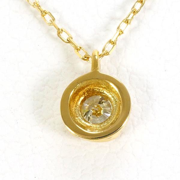 アーカー K18YG ネックレス ダイヤ 0.10 総重量約0.9g 約39cm ジュエリー 中古