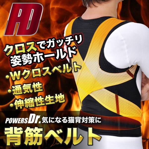 大河商事 POWERS Dr.002 背筋ベルト XL ブラック 大河商事 POWERS Dr.002 背筋ベルト XL ブラック