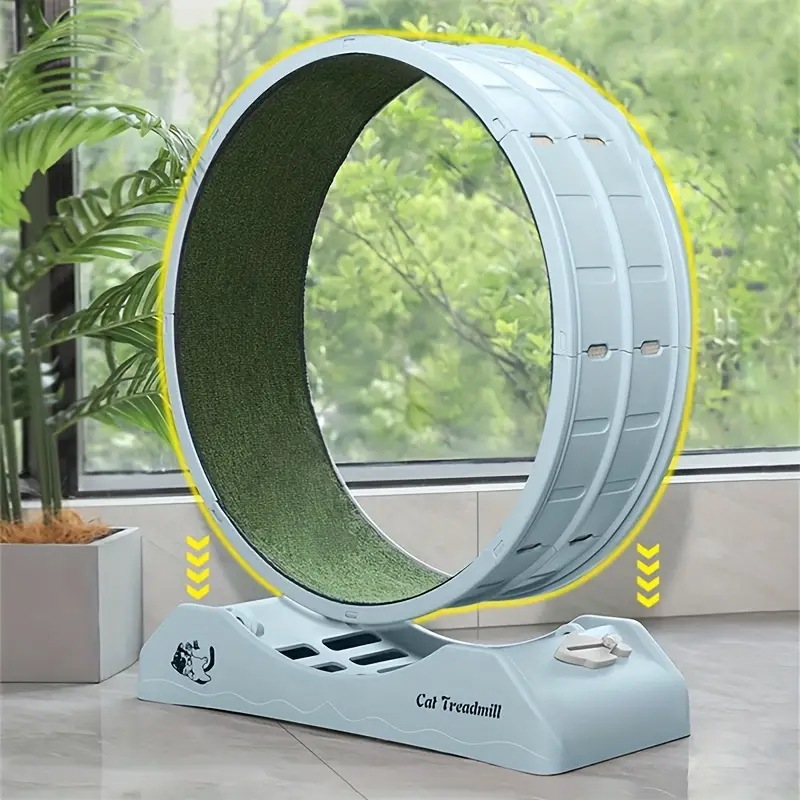 1pc キャットローラートレッドミルの屋内組み立て静音フィットネスキャットランニングホイールペットキャット用プラスチックトレッドミル 1pc キャットローラートレッドミルの屋内組み立て静音フィットネスキャットランニングホイールペットキャット用プラスチックトレッドミル