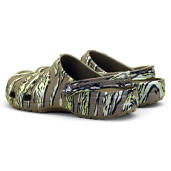 Classic Printed Camo Clog 206454 260 クラシック プリンテッド カモ クロッグ カーキ 砂漠迷彩 メンズ カジュアル シンプル スポーティ おしゃれ アウトドア ミ