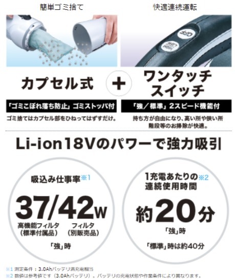 当店だけ!バッテリー充電器も1年保証! マキタ 18V コードレス 掃除機 カプセル式 CL181FDZW + バッテリー BL1830B + 静音充電器DC18SD 充電式 クリーナー リチウムイオ 当店だけ!バッテリー充電器も1年保証! マキタ 18V コードレス 掃除機 カプセル式 CL181FDZW + バッテリー BL1830B + 静音充電器DC18SD 充電式 クリーナー リチウムイオ