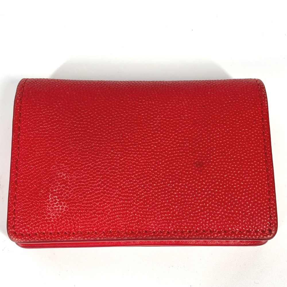 2つ折り財布 TB 財布 コンパクトウォレット レザー レッド