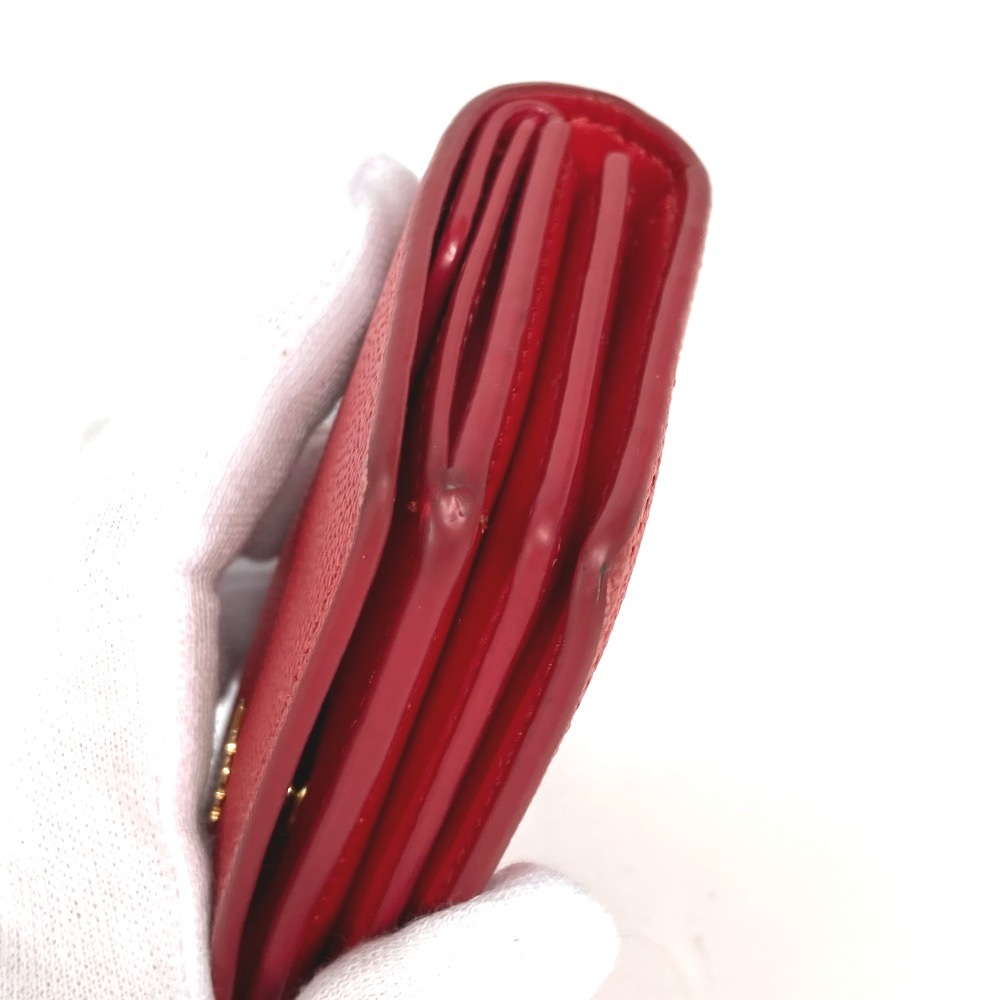 2つ折り財布 TB 財布 コンパクトウォレット レザー レッド