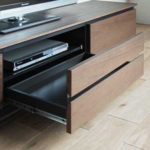 テレビボード ローボード リビングボード H36cm 収納 引き出し 木製 シンプル 180cm NA オーク色 BR ショコラ色 レッドオーク adpt