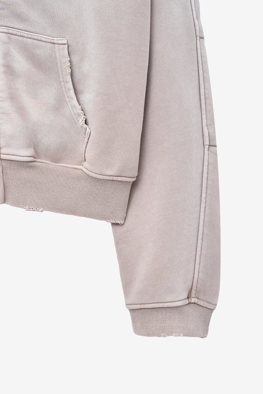 【INSILENCE】 WASHING DART HOODED ZIP-UP : SAGE BROWN 【INSILENCE】 WASHING DART HOODED ZIP-UP : SAGE BROWN