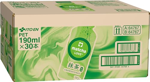 伊藤園 抹茶ラブ matcha LOVE 無糖 190ml×30本 パウダーインキャップ