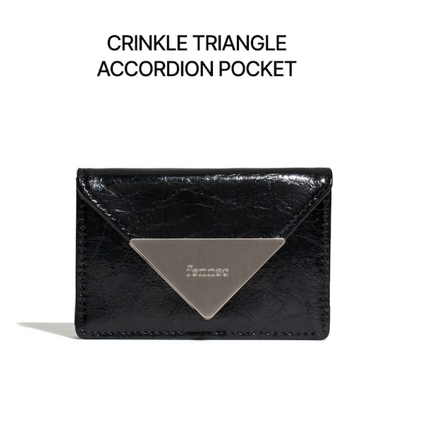 Qoo10] フェネック ［韓国人気財布］CRINKLE TRIA