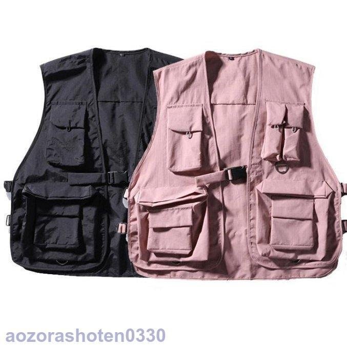 ベスト メンズ ジレ ノースリーブ 春 秋 多機能ベスト お釣りベスト アウトドア