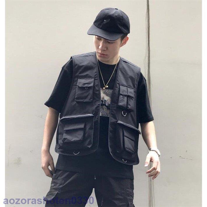 ベスト メンズ ジレ ノースリーブ 春 秋 多機能ベスト お釣りベスト アウトドア