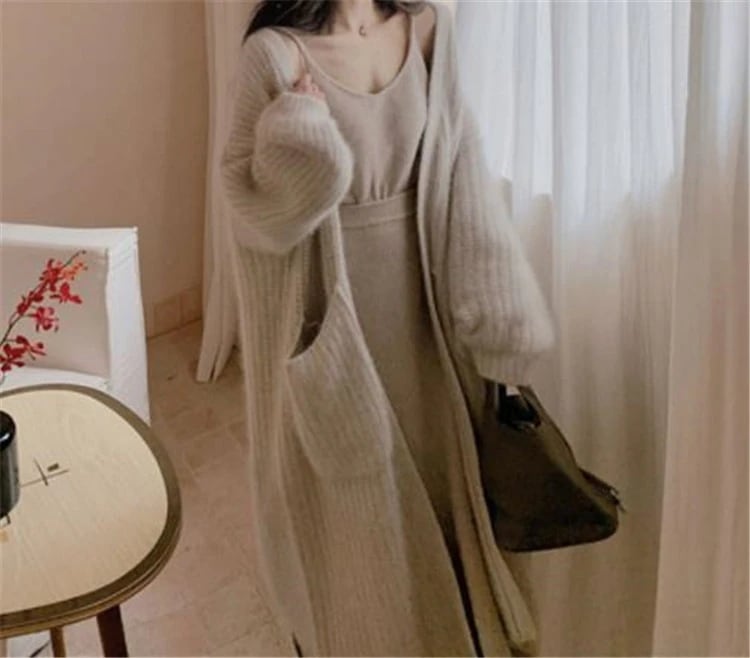 緊急SALE!!!2枚1OO円OFF！ 秋 冬 ゆったりする レイジースタイル セーター レトロ ロングセクション 暖かい ニット