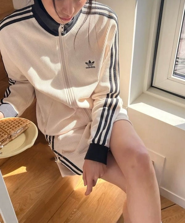 [ADIDAS] ワッフル BBトラックトップ ジャージ 韓国 ADIDAS Waffle Beckenbauer Track Top アディダス ワッフル