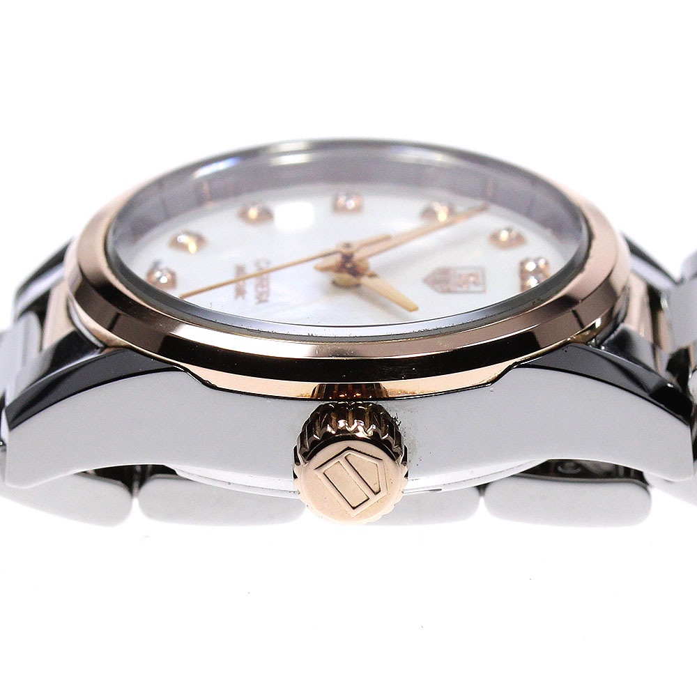 タグホイヤー TAG HEUER WAR2452 カレラ キャリバー9 12Pダイヤ デイト 自動巻き レディース _838171【中古】