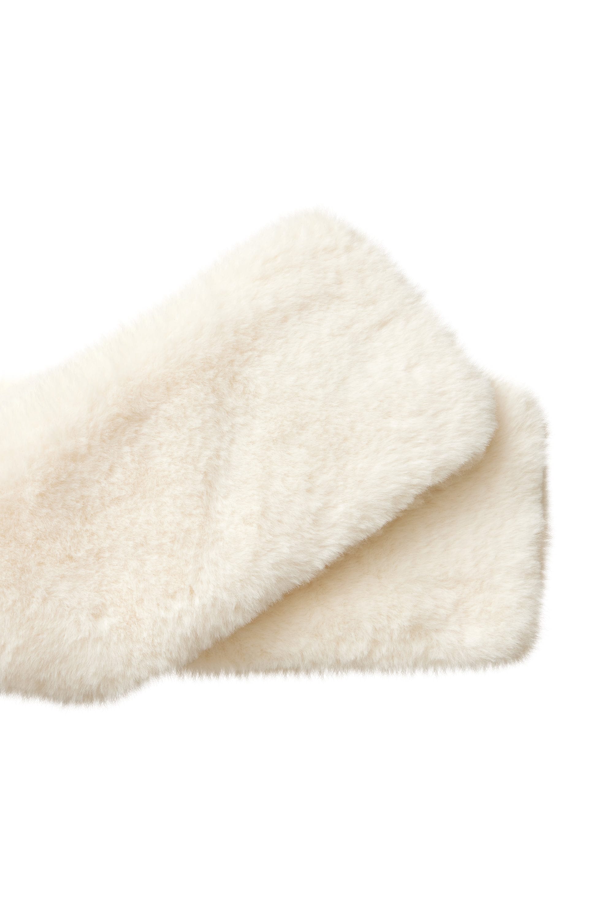 EMIS】 LOGO JACQUARD FUR MUFFLER : 2COLORS その他 ストール