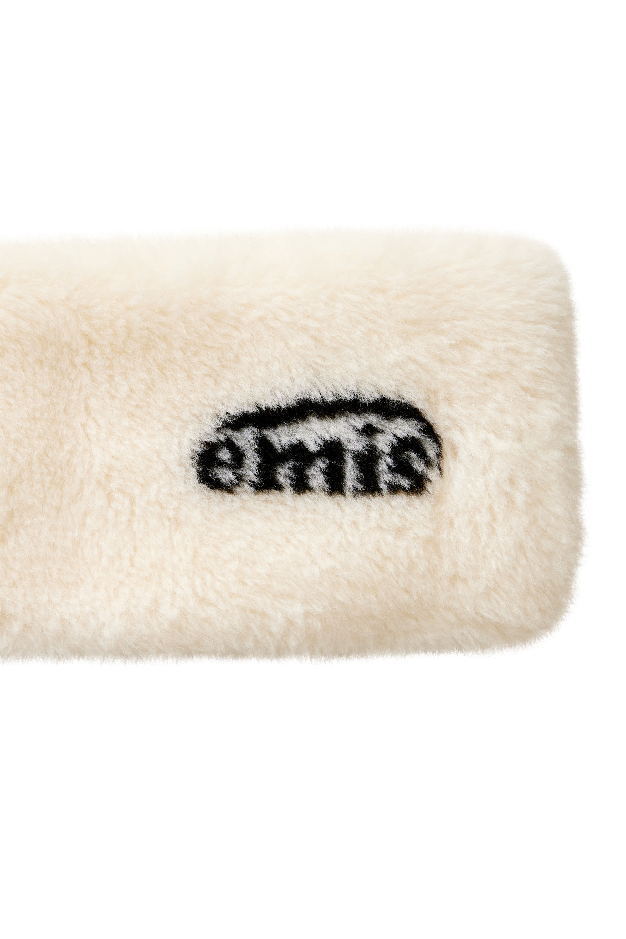 マフラー・ストール EMIS LOGO JACQUARD FUR MUFFLER 4BFM074 LOGO JACQUARD FUR MUFFLER-BLACK - EMIS