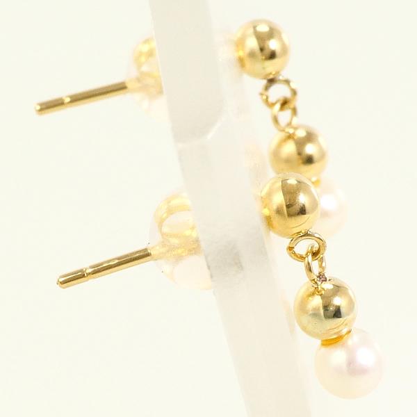 K18 18金 YG イエローゴールド ピアス パール(真珠) 総重量約0.3g ジュエリー 中古 K18 18金 YG イエローゴールド ピアス パール(真珠) 総重量約0.3g ジュエリー 中古