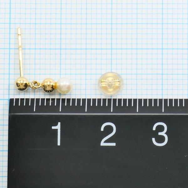 K18 18金 YG イエローゴールド ピアス パール(真珠) 総重量約0.3g ジュエリー 中古 K18 18金 YG イエローゴールド ピアス パール(真珠) 総重量約0.3g ジュエリー 中古