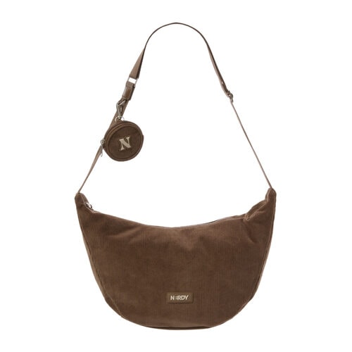 NERDY公式 コーデュロイバック ロゴ Corduroy Hobo Crossbag NERDY公式正規品 コーデュロイバック ロゴ Corduroy Hobo