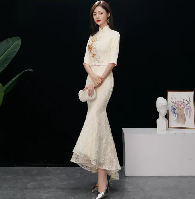 格安販売中レディースドレス 高級感 シャンパン 刺繍 女性 エレガント フィッシュテール 上品 音楽会 演奏会 着やせ 新着 ファスナータイプ ロングワンピース ウェディングドレス パーティー お呼ば 格安販売中レディースドレス 高級感 シャンパン 刺繍 女性 エレガント フィッシュテール 上品 音楽会 演奏会 着やせ 新着 ファスナータイプ ロングワンピース ウェディングドレス パーティー お呼ば