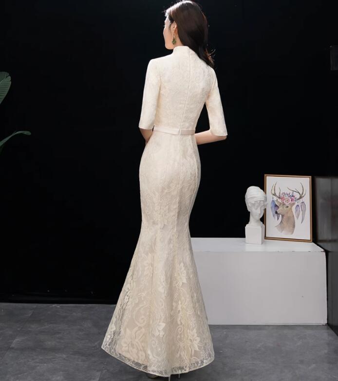 格安販売中レディースドレス 高級感 シャンパン 刺繍 女性 エレガント フィッシュテール 上品 音楽会 演奏会 着やせ 新着 ファスナータイプ ロングワンピース ウェディングドレス パーティー お呼ば 格安販売中レディースドレス 高級感 シャンパン 刺繍 女性 エレガント フィッシュテール 上品 音楽会 演奏会 着やせ 新着 ファスナータイプ ロングワンピース ウェディングドレス パーティー お呼ば