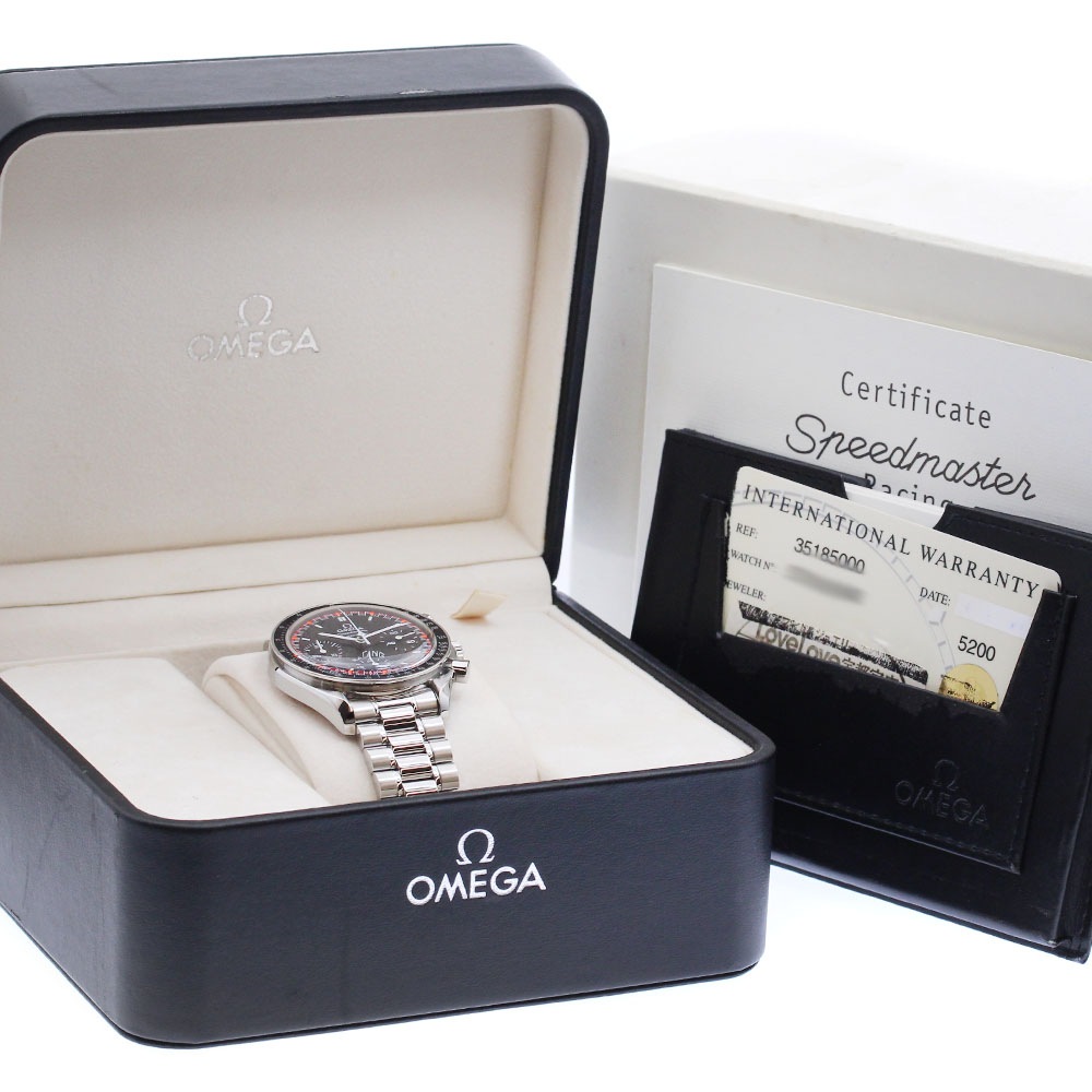 オメガ OMEGA 3518.50 スピードマスター レーシング ワールドチャンピオン2000 自動巻き メンズ 良品 箱・保証書付き_889751【中古】
