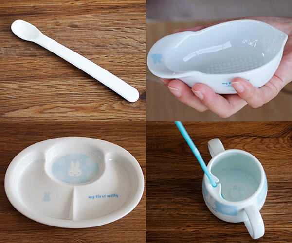 マイファーストミッフィー ベビー食器セット ブルー 8点セット 406751 離乳食初期・中期 日本製 離乳食 食器セット ミッフィー お食い初め 出産祝い astk