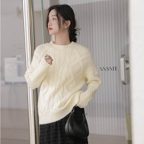 トップス レディース ケーブルニットセーター アランニット プルオーバー 長袖 ラウンドネック フワフワ モコモコ 大人可愛い シンプル カジュアル ナチュラル ベーシック おしゃれ お洒落 大人女子 トップス レディース ケーブルニットセーター アランニット プルオーバー 長袖 ラウンドネック フワフワ モコモコ 大人可愛い シンプル カジュアル ナチュラル ベーシック おしゃれ お洒落 大人女子