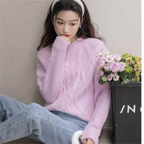 トップス レディース ケーブルニットセーター アランニット プルオーバー 長袖 ラウンドネック フワフワ モコモコ 大人可愛い シンプル カジュアル ナチュラル ベーシック おしゃれ お洒落 大人女子 トップス レディース ケーブルニットセーター アランニット プルオーバー 長袖 ラウンドネック フワフワ モコモコ 大人可愛い シンプル カジュアル ナチュラル ベーシック おしゃれ お洒落 大人女子