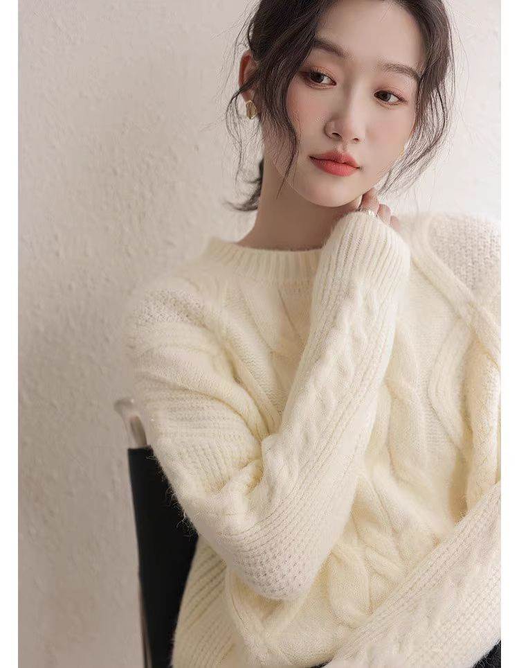 トップス レディース ケーブルニットセーター アランニット プルオーバー 長袖 ラウンドネック フワフワ モコモコ 大人可愛い シンプル カジュアル ナチュラル ベーシック おしゃれ お洒落 大人女子 トップス レディース ケーブルニットセーター アランニット プルオーバー 長袖 ラウンドネック フワフワ モコモコ 大人可愛い シンプル カジュアル ナチュラル ベーシック おしゃれ お洒落 大人女子