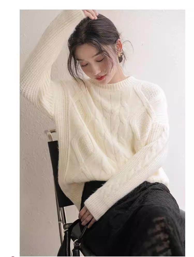 トップス レディース ケーブルニットセーター アランニット プルオーバー 長袖 ラウンドネック フワフワ モコモコ 大人可愛い シンプル カジュアル ナチュラル ベーシック おしゃれ お洒落 大人女子 トップス レディース ケーブルニットセーター アランニット プルオーバー 長袖 ラウンドネック フワフワ モコモコ 大人可愛い シンプル カジュアル ナチュラル ベーシック おしゃれ お洒落 大人女子