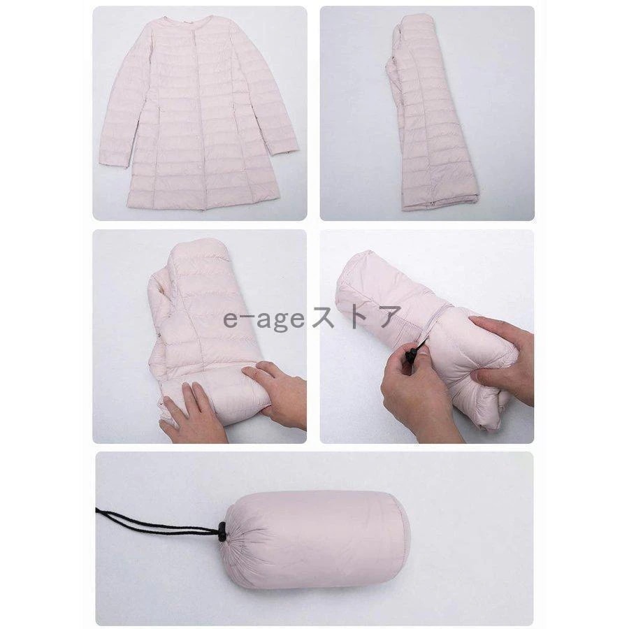 大人の魅力 インナーダウンライトダウンロング丈ダウンジャケットレディースラウンドネックノーカラーコンパクト防寒軽量あったかアウター大きいサイズ秋冬 大人の魅力 インナーダウンライトダウンロング丈ダウンジャケットレディースラウンドネックノーカラーコンパクト防寒軽量あったかアウター大きいサイズ秋冬