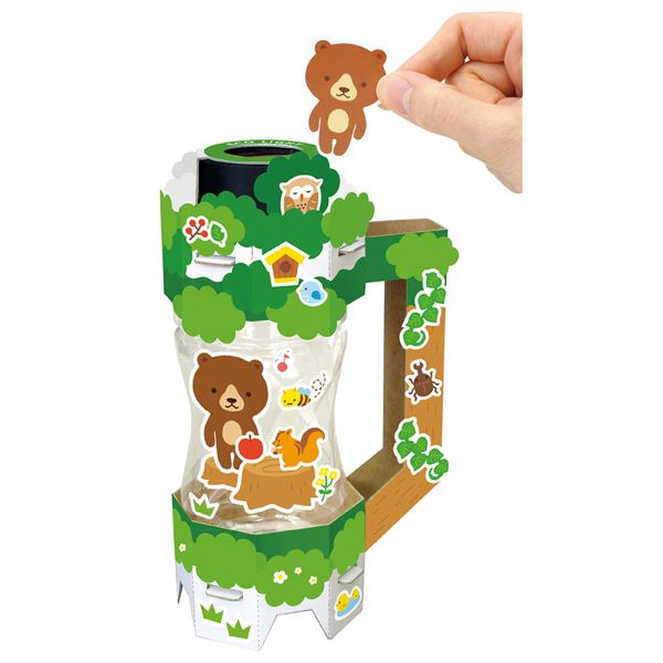 （まとめ）工作・手作りセット/ペットボトルエコライト（台紙無地）(×5セット)