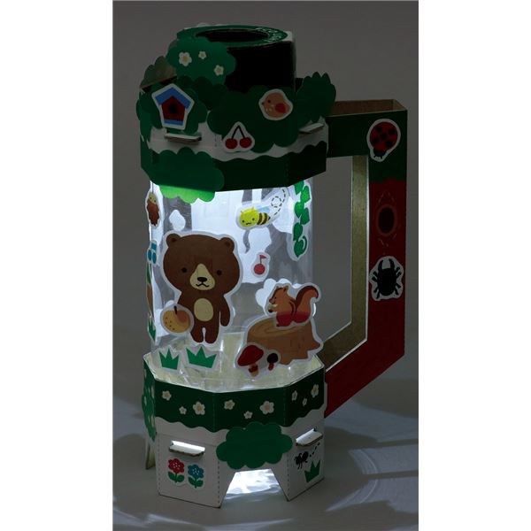 （まとめ）工作・手作りセット/ペットボトルエコライト（台紙無地）(×5セット)