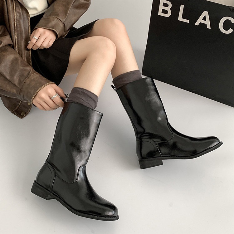 ウエスタンブーツ PU 黒 ゆったり 韓国 ミドルブーツ シンプル ぺたんこ レディース ストレッチ エンジニアブーツ 本革 合皮 ショート丈 学生 通勤 通学 美脚 幅広 春夏秋冬 歩きやすい 疲れ ウエスタンブーツ PU 黒 ゆったり 韓国 ミドルブーツ シンプル ぺたんこ レディース ストレッチ エンジニアブーツ 本革 合皮 ショート丈 学生 通勤 通学 美脚 幅広 春夏秋冬 歩きやすい 疲れ