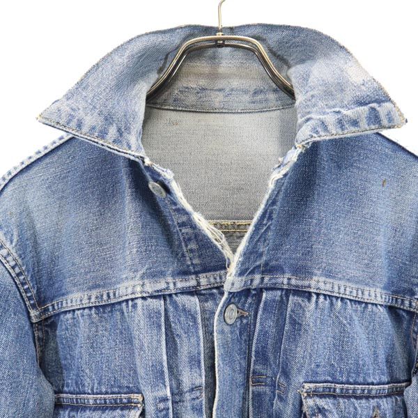 50s 507XX ヴィンテージ ビックE 赤耳 2nd 紙パッチ ボタン裏17 デニムジャケット Gジャン ジージャン メンズ